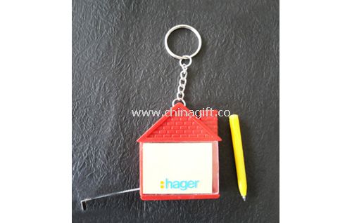 House shape memo tape measure