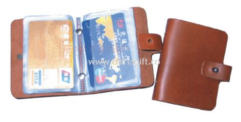 Leather credit card holder