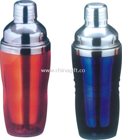 Eco-Friendly plastic cocktail shaker bottle
