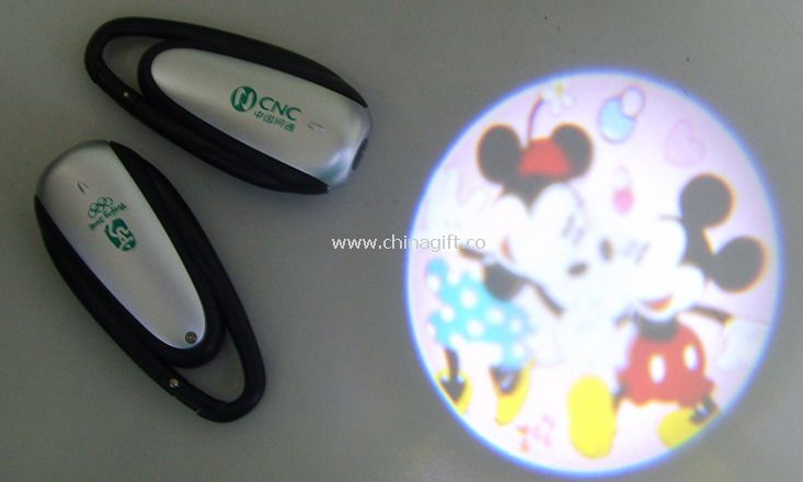 Mini Logo projector with Carabiner