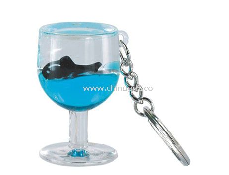 Acrylic Liquid Glass Keychain