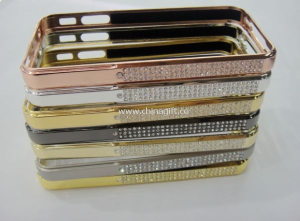 Bumper diamond aluminum case for Apple iPhone 4S