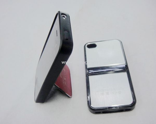 hard case cover metal case with satnd for apple iphone4/4S