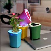 heart-shaped USB flowerpot speakers pen container