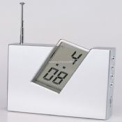 Alarm LCD Clock with Date and FM Radio