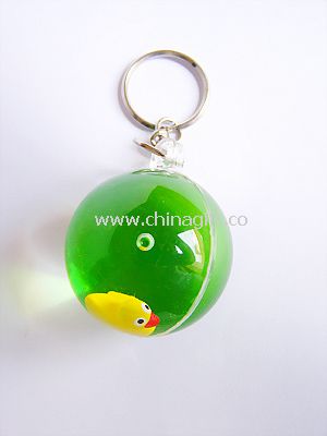 Liquid Ball Keychain