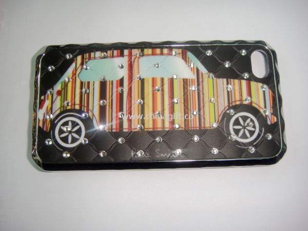 bling diamond case with beautiful pattern PC case for apple iphone