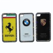 Car Brand Diamonds PC For Apple Iphone4 Case