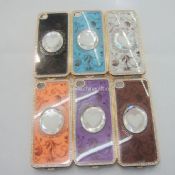 Colorful pc case with diamond bling bling case cover for iphone4/4S