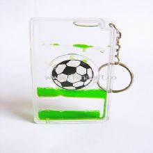 Liquid football promotional keychain China