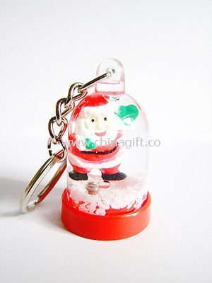 Liquid Christmas Keychain