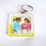 Liquid photo frame keychain