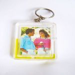 Liquid photo frame keychain small picture