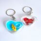 Liquid heart shape Keychain small pictures