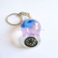 Liquid keychain with Compass small pictures
