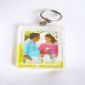 Liquid photo frame keychain small pictures