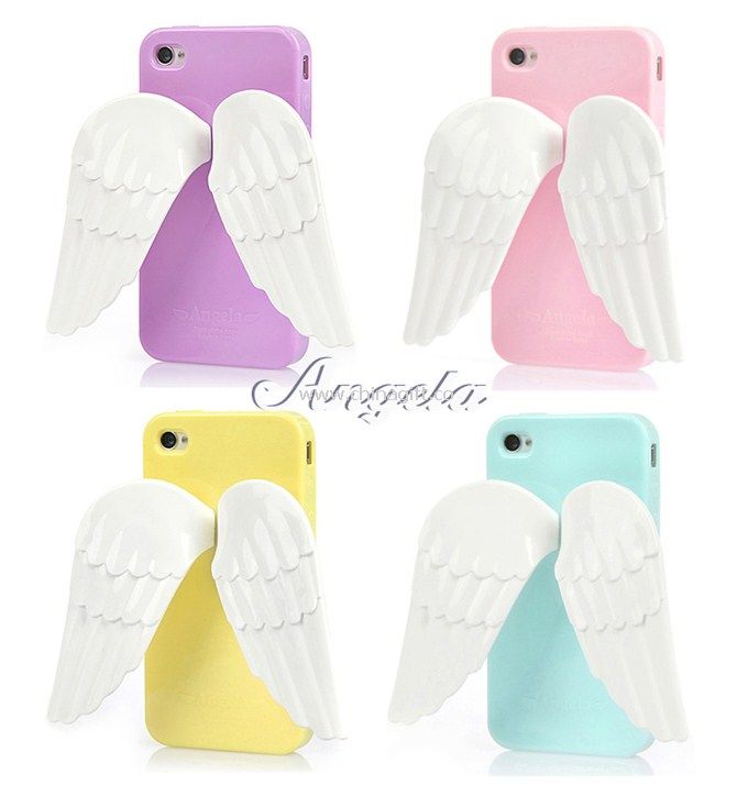 Angel Wing Tpu case cover for iphone4/4S