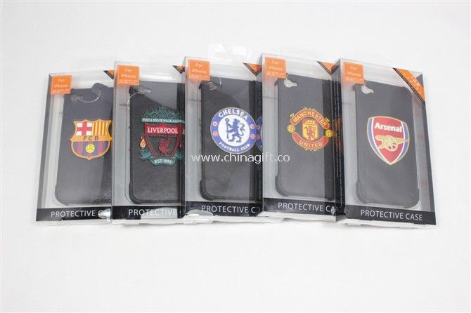 Cow Leather Popular Football Team Case For Apple Iphone4