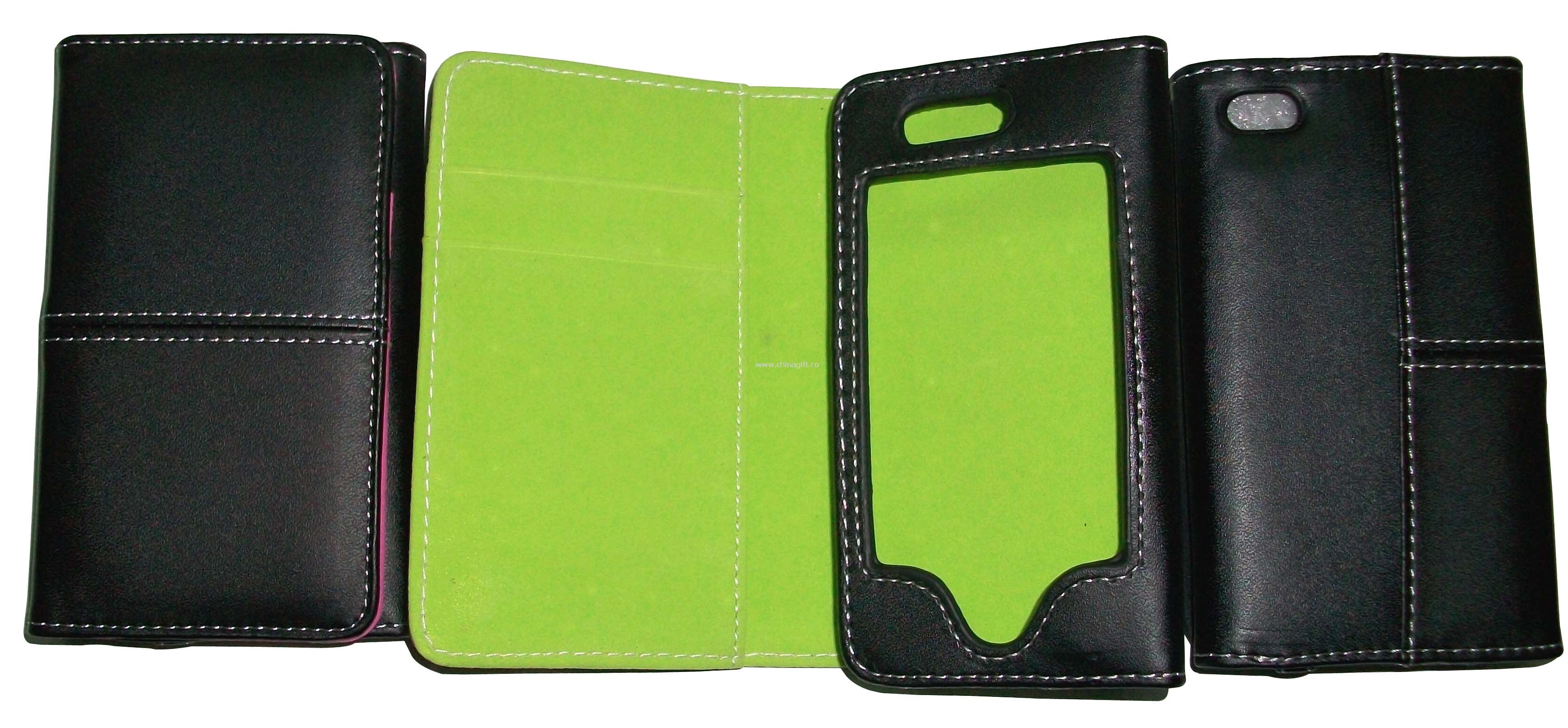 Flip Card Holder Case For Iphone 4
