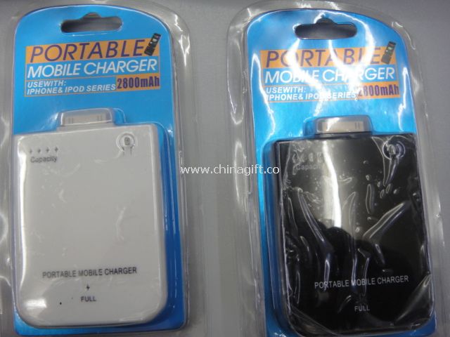 High Capacity 2800mA Portable Cell Phone Charger for Iphone/Ipod