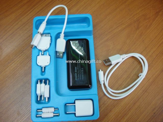 High Capacity Portable Mobile Phone Power Bank 5600mAH with LED Light