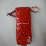 pu leather case flip case cover for iphone with chain