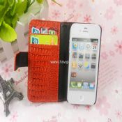 Side Flip PU Leather With Card Port Fashion Headphone Case for iPhone