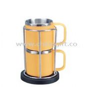Stainless steel coffee cup sets