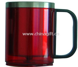 Stainless Steel Coffee mug with D type plastic handle