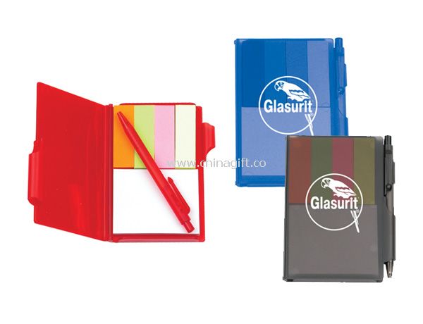 Plastic Memo Holder with Pen