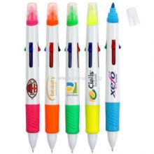 4 color ball pen with highlighter China