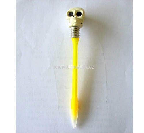 Plastic ball pen with flashing light
