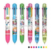 8 Color ball pen w/round rubber China