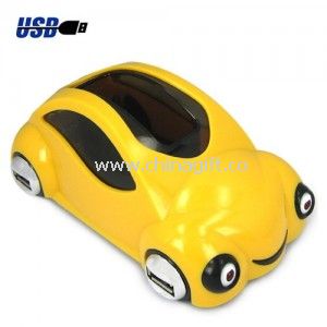 ABS Plastic Car Shaped USB Hub with 5-Port Hubs