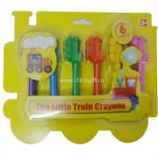 6pcs Train crayons