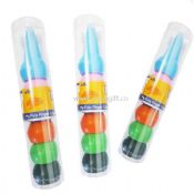 Finger crayon in pvc drum