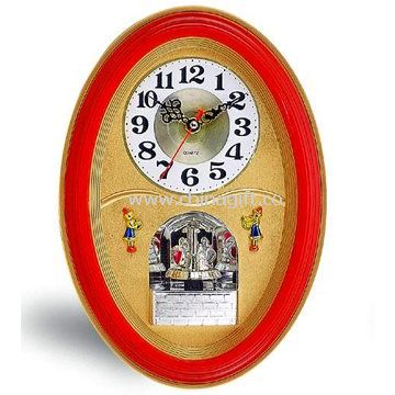 Oval shape Wall Clock