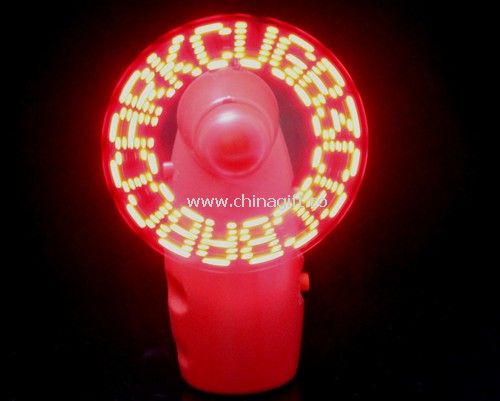 programmable message led mini fan