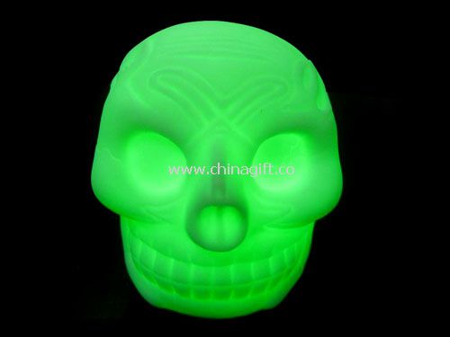 Skull head color light