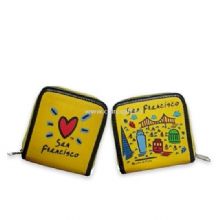 Yellow PU Leather Promotional Wallet China