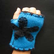 knitted gloves