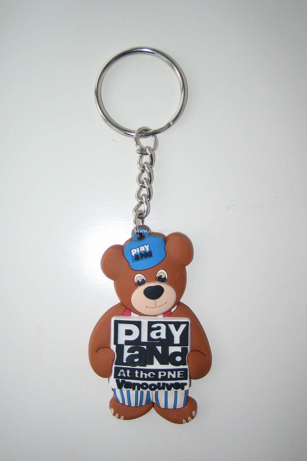 3D key chain made of PVC