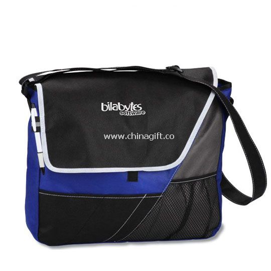 black 600 denier polyester laptop bag