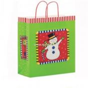 Snow Christmas Polyester Shopping Bag