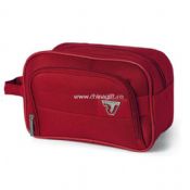 Red Polyester Cosmetic Pouch
