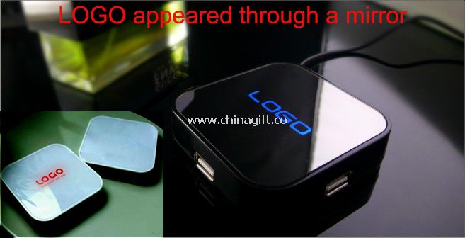 Novelty USB Hub with Mirror logo