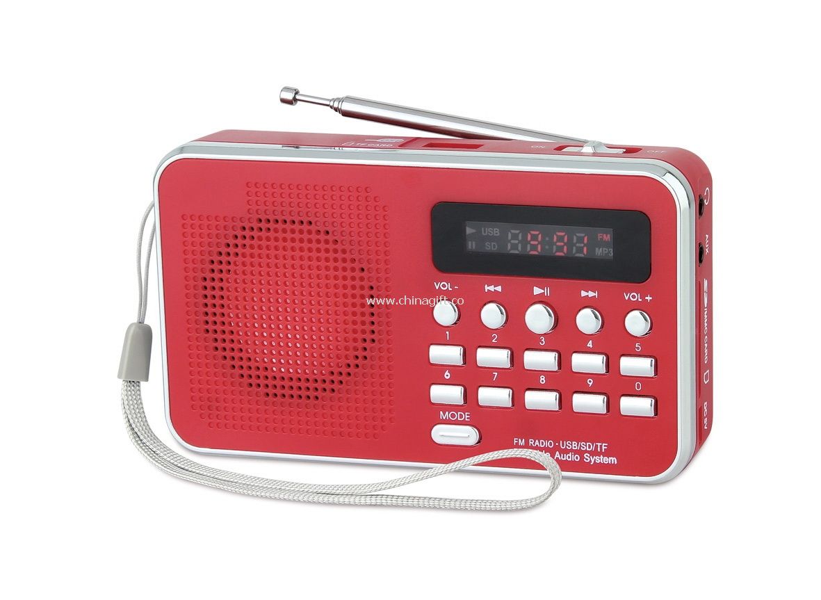 Digital audio player with fm radio