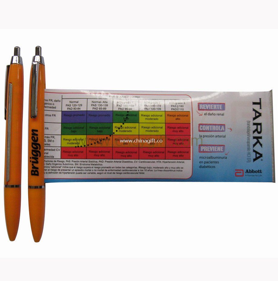 Promotional banner pen