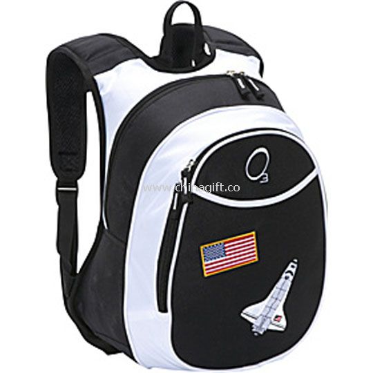 black polyester backpack bag