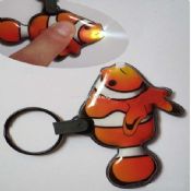 Fish shape LED keychain